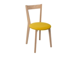 židle IKKA dub sonoma/žlutá